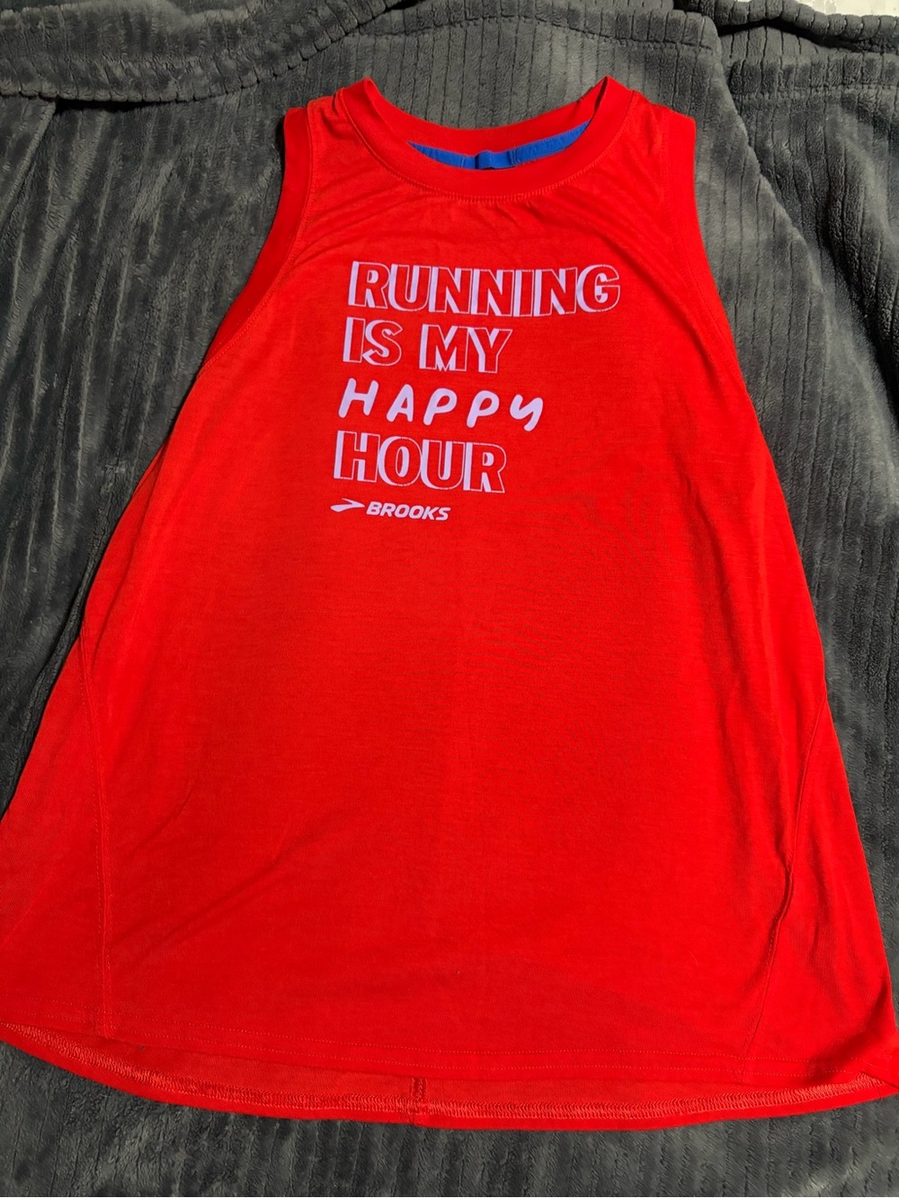 Brooks womens ‘Running Is My Happy Hour' Tank